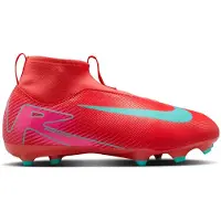 Nike Zoom Mercurial Superfly 10 Academy Gras / Kunstgras Voetbalschoenen (MG) Kids Rood Turquoise Roze