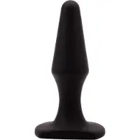 Erotic Treasure Black Mont Siliconen buttplug 10 cm.