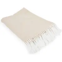 Tiseco - Plaid AMALIA met franjes - 150x200 cm, zand