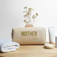 Bagbase Toiletzak met naam - Mother like no other - Oyster - Cadeau mama - Cadeau - Toilettas