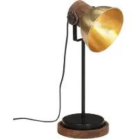 vidaXL Bureaulamp, 25W, antiek messing, 17x17x50 cm, E27