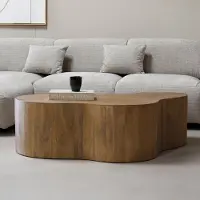 Giga Meubel Salontafel Moos Organisch Naturel 130cm