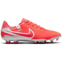 Nike Voetbalschoen 'Tiempo Legend 10 Academy' lichtgrijs / oranjerood