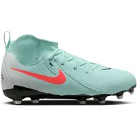 Nike Phantom Luna II Academy Gras / Kunstgras Voetbalschoenen (MG) Kids Mintgroen Rood Zwart