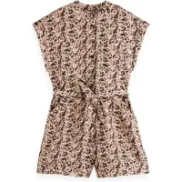 Scotch & Soda Linen All-in-one Block Floral Maat: 38 | Playsuits Outlet | Dames | Wit