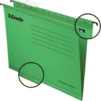 Esselte Classic versterkte hangmap - voor folio, groen (25 stuks)
