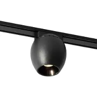 QAZQA Moderne zwarte spotlight voor 1-fase railsysteem 6W 3000K - Magnetic Zagaye