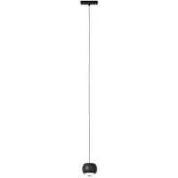 QAZQA Moderne hanglamp zwart voor 1-fase railsysteem incl. LED - Magnetic Lance