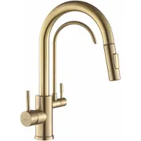 REA Eco Fresh - Keukenkraan - Geborsteld Goud - 18X3,5X37,5Cm