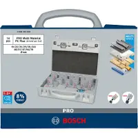 Bosch 2608594434 PRO 14-delige Multi Material PC Plus Gatzagenset - 19,22,25,29,35,38,44,51,57,64,76mm