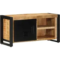 vidaXL Tv-meubel 80x30x40 cm massief ruw mangohout