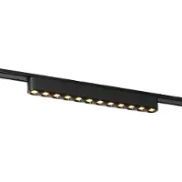 QAZQA Moderne zwarte plafondlamp voor railsysteem 1-fase 12W 3000K - Magnetic Puntua