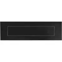 Hardbrass Shuffle Briefplaat Binnendraaiend Zwart 300x80mm