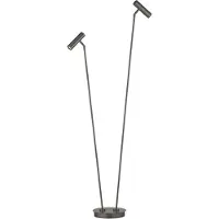 HELL Vloerlamp Tom Pro, dimbaar, brons / oud-messing, Woon-/ Eetkamer, metaal, Modern, vloerlamp