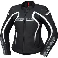 IXS RS-600 1.0 Dames Zwart Wit Leren Motorjas Maat 36