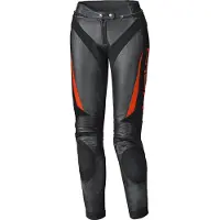 Held Lane II Dames Zwart Rood Leren Motorbroek Maat 42