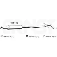 ERNST 650182 Uitlaat middendemper