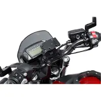 SW-Motech GPS mount voor stuur - Zwart. BMW / Honda / Suzuki modellen.