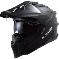 LS2 MX701 Explorer Solid Matt Zwart ECE 22.06 Adventurehelm Maat L