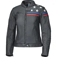 Held Midway Dames Zwart Wit Leren Motorjas Maat 42