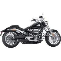 Falcon Double Groove-Uitlaatsysteem SOFTAIL 21- BL