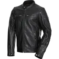 John Doe Leren Jas Storm Zwart Maat XL