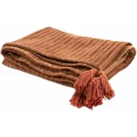 By-Boo Plaid Sirun Terracotta-130 x 170 cm