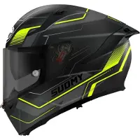 Suomy Speedstar 2 Visual, integraalhelm ,Mat Zwart/Donkergrijs/Neon-Geel ,XL