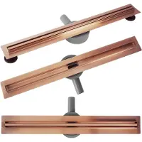 REA Lineaire Afvoer Neox Slim Pro Brushed Copper 60