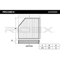RIDEX 424I0223 Interieurfilter