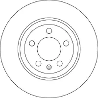 TRW Remschijf DF4624, 1 stuk