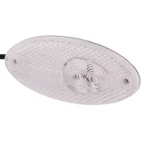 Hella Koplampindicator, voor, 12V LED, helder glas, , geschikt voor o.a. SOMMER