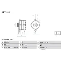 Bosch 0 986 038 851 Dynamo / Alternator