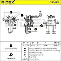 RIDEX 78B0132 Remklauw
