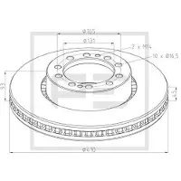 PETERS ENNEPETAL 146.212-00A Remschijf