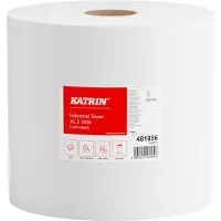 Katrin Plus XL2 papieren handdoekrol 2-laags 265 mm 1000 vel wit (2 stuks)