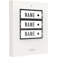 M-E Modern-Electronics 41358 Zender voor Draadloze deurbel Verlicht, Met naambord