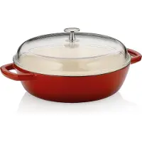 kela Stoofpan Calido Met Deksel Rood 28 cm