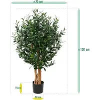 Maxifleur Kunstplanten Olijfboom Deluxe 120 cm kunstboom