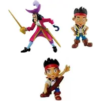 BULLYLAND Disney Speelfiguurtjes Jake en de Nooitgedacht piraten - kapitein haak (6-10 cm)