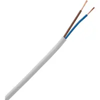 Heinrich Kopp 151510843 Geïsoleerde kabel H03VV-F 2 x 0.75 mm² Wit 10 m