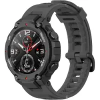 Strap-it Siliconen Smartwatch bandje - Geschikt voor Amazfit T-Rex - Pro siliconen bandje - donkergrijs - Horlogeband / Polsband / Armband