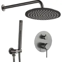 REA Inbouw Regendoucheset Lungo Grip Gun Grey + Box