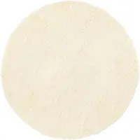 vidaXL Hoogpolig vloerkleed NAVARRA 120x120 cm polyester crèmekleurig