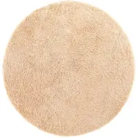 vidaXL Hoogpolig vloerkleed NAVARRA 200x200 cm polyester beige