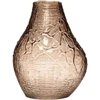 Hakbijl Glass | Vaas Croco | Glazen vaas | Taupe