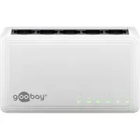 Goobay 5-poort Gigabit Switch - 10/100/1000 - Wit