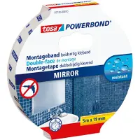 TESA MIRROR 55733-00010-04 Montagetape Powerbond Wit (l x b) 5 m x 19 mm 1 stuk(s)
