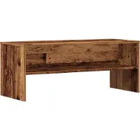vidaXL Tv-meubel 100x40x40 cm bewerkt hout oud houtkleurig