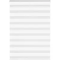 vidaXL Zebra rolgordijn 105x150 cm stofbreedte 100,9cm polyester wit